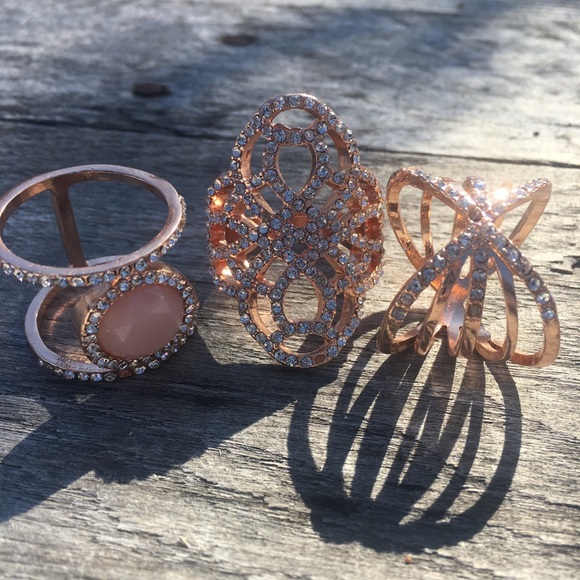 torrid Jewelry - Torrid Fashion Rose Gold Sugar Dust Rings